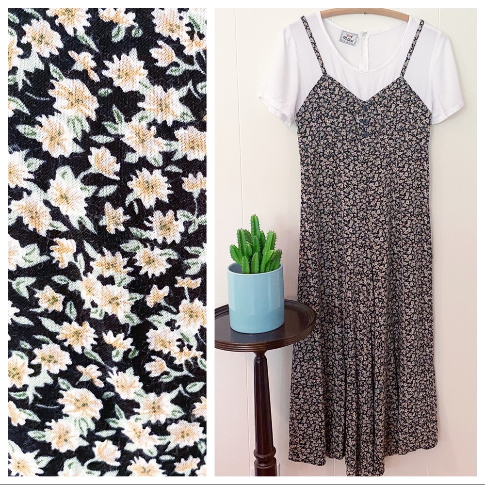 ❌SOLD❌Vintage 90s Pellini Daisy Print Wide Leg  Jumpsuit